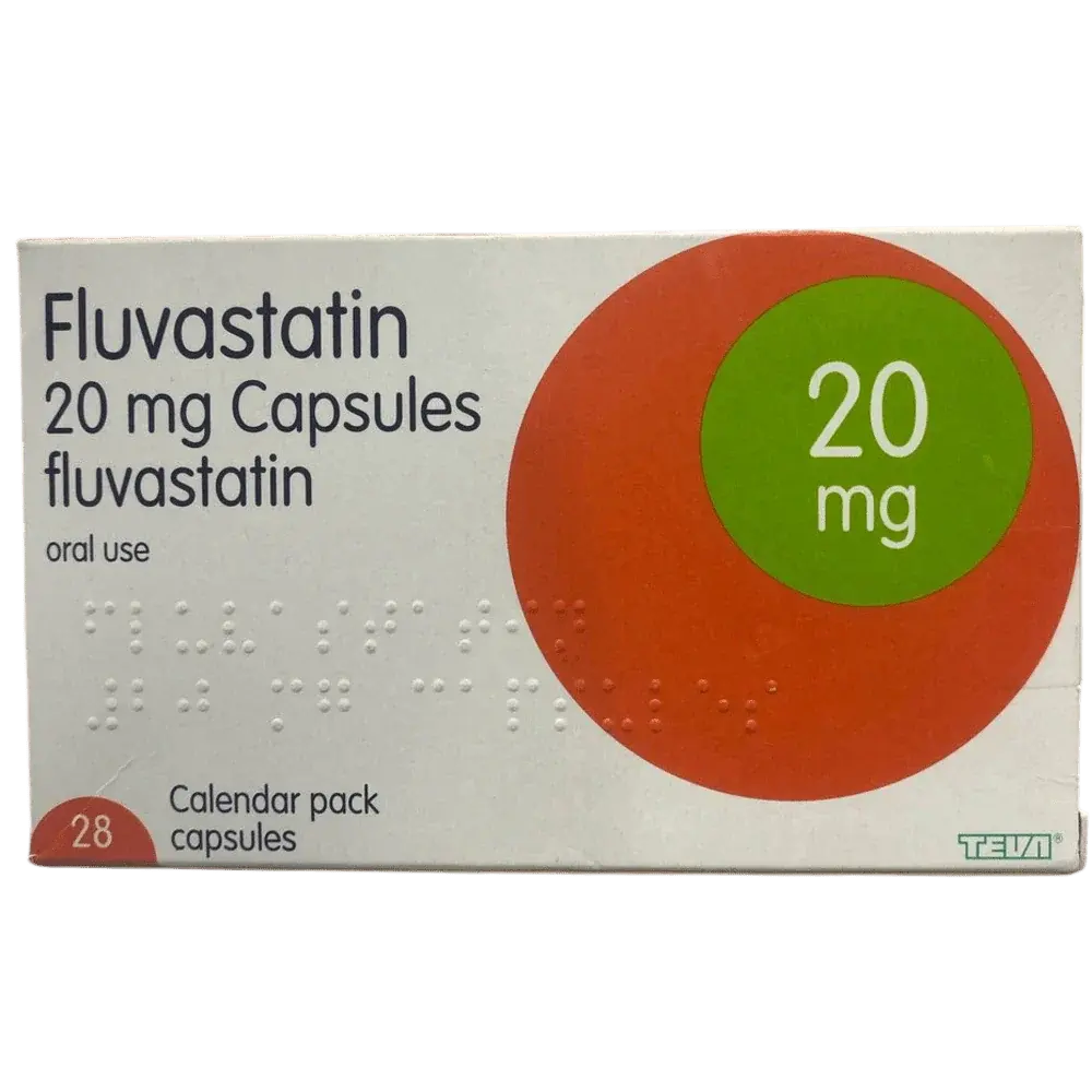 Fluvastatin 20mg Capsules - Cholesterol Management Medication
