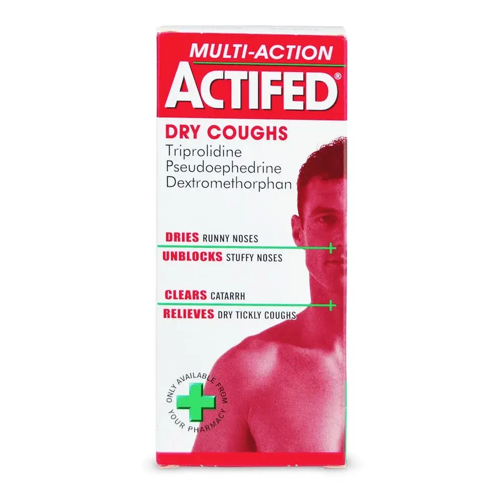 Actifed Multi-Action Dry Coughs Relief Medication