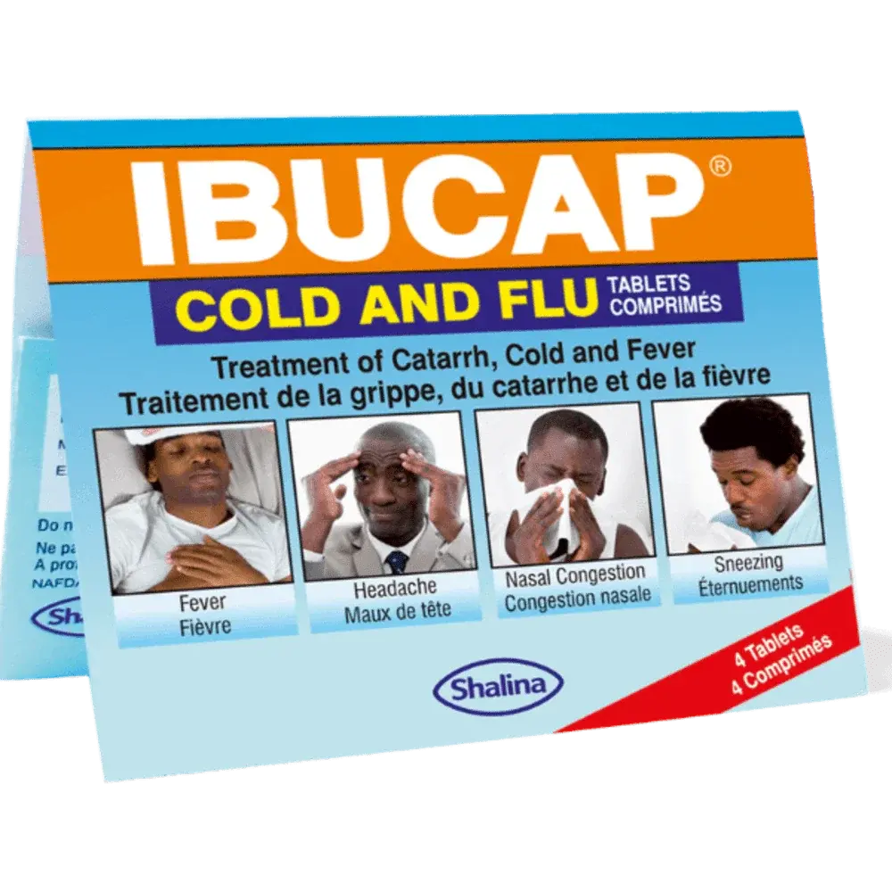 Ibucap Cold and Flu Tablets - 4 Tablets