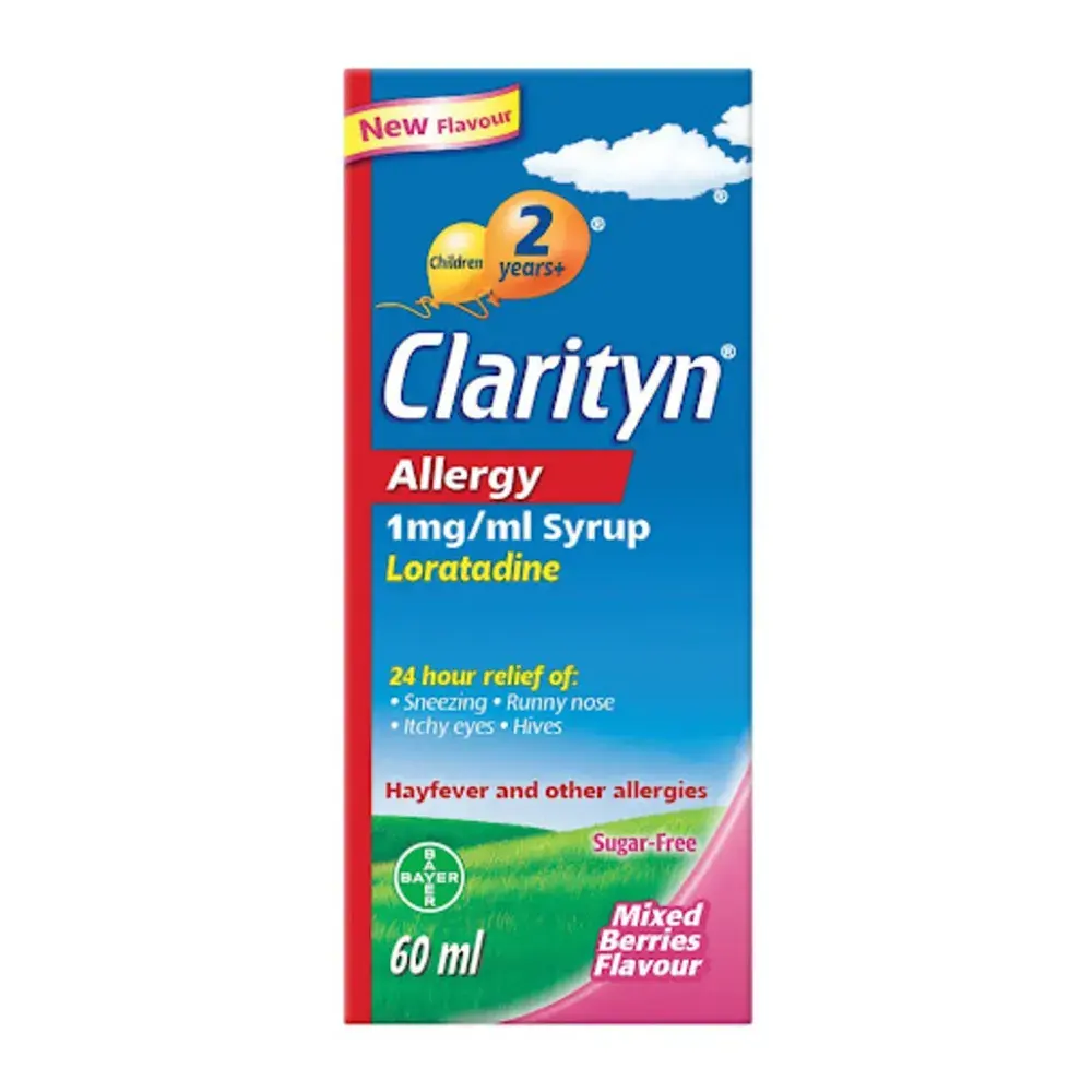 Clarityn Allergy Syrup 1mg/ml Mixed Berries 60ml