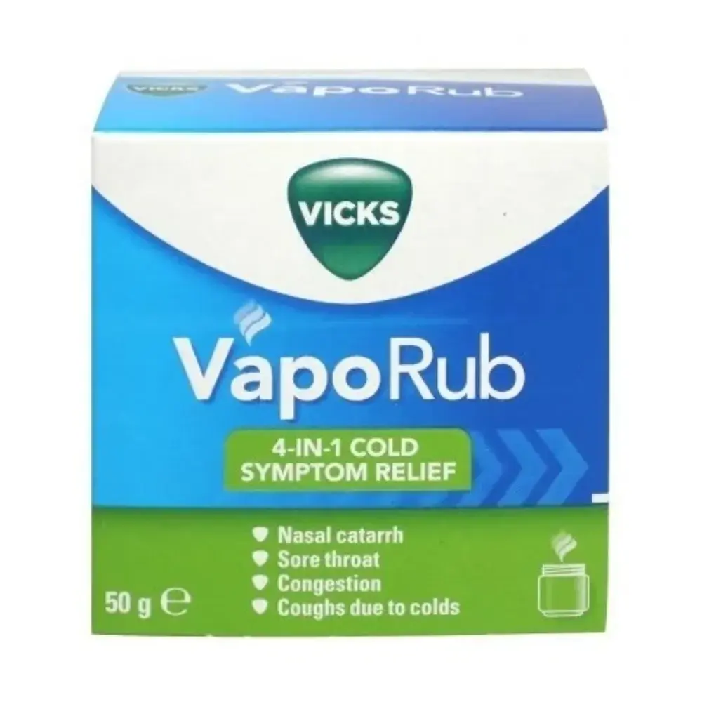 Vicks VapoRub 4-in-1 Cold Symptom Relief 50g Jar