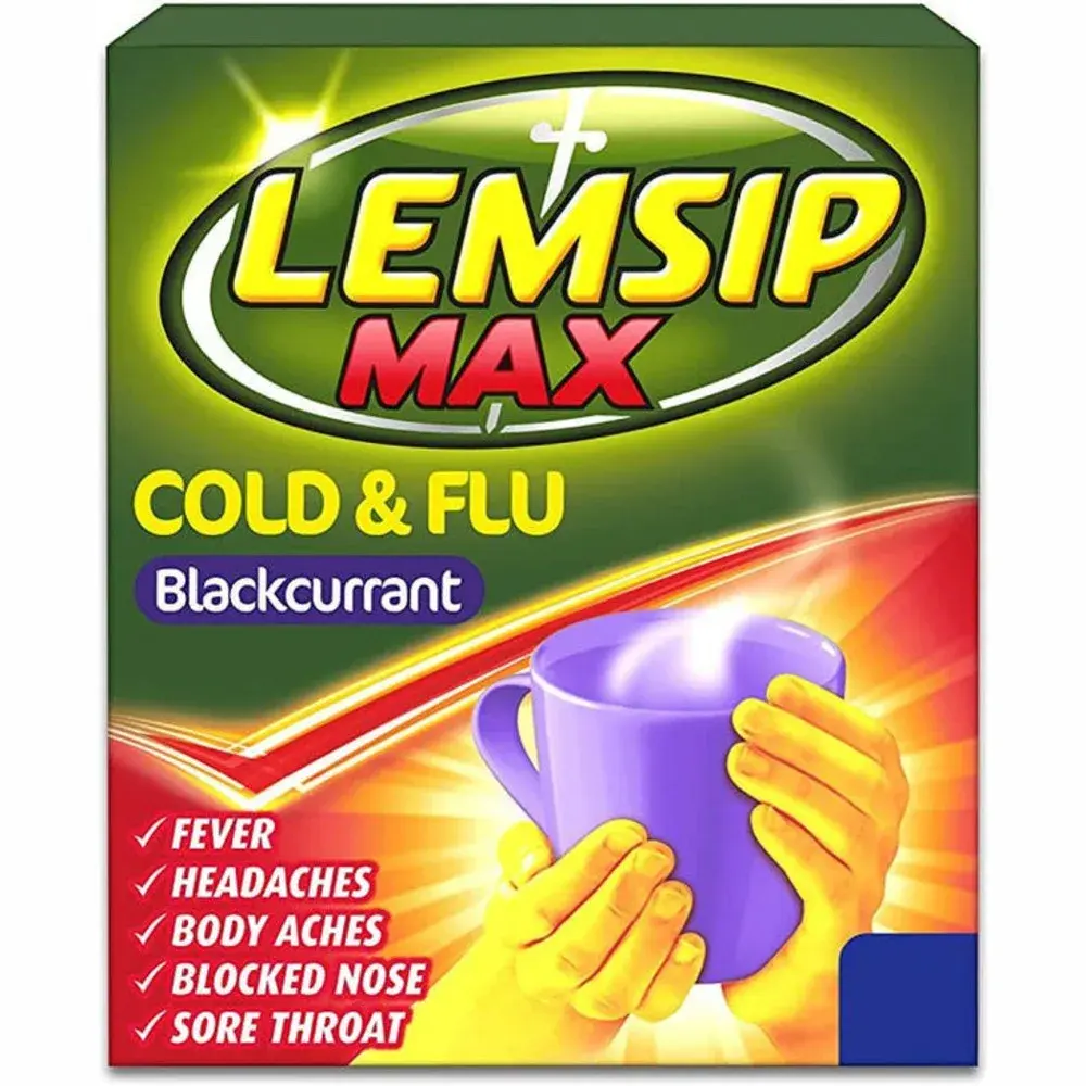 Lemsip Max Cold & Flu Blackcurrant Remedy
