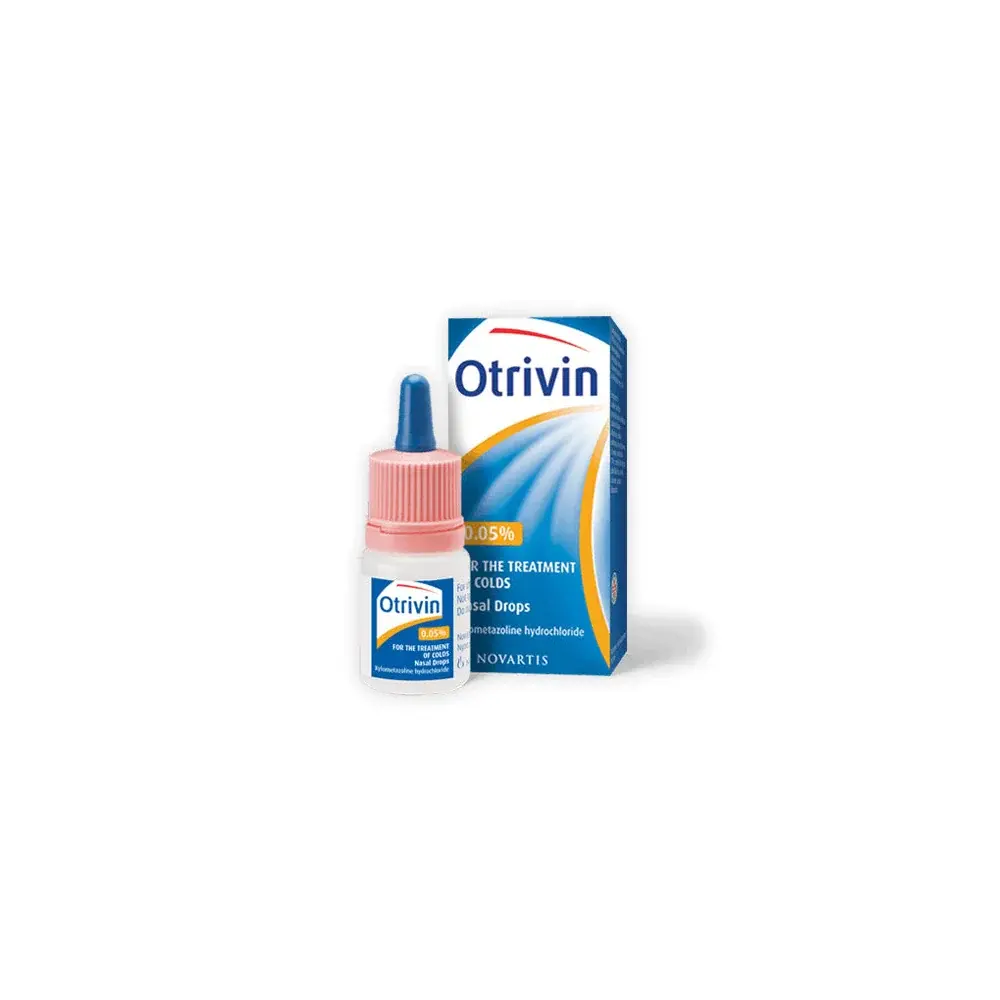 Otrivin 0.05% Nasal Drops 10ml Decongestant