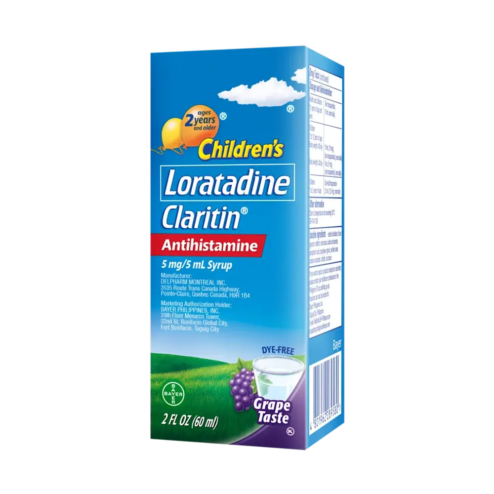 Children's Claritin Antihistamine Grape Syrup 5mg/5mL 2oz