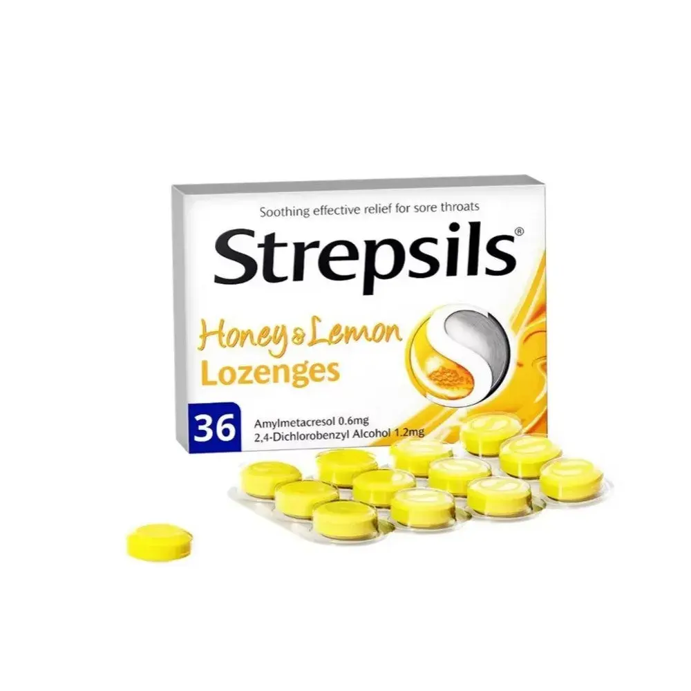 Strepsils Honey & Lemon Lozenges 36 Pack