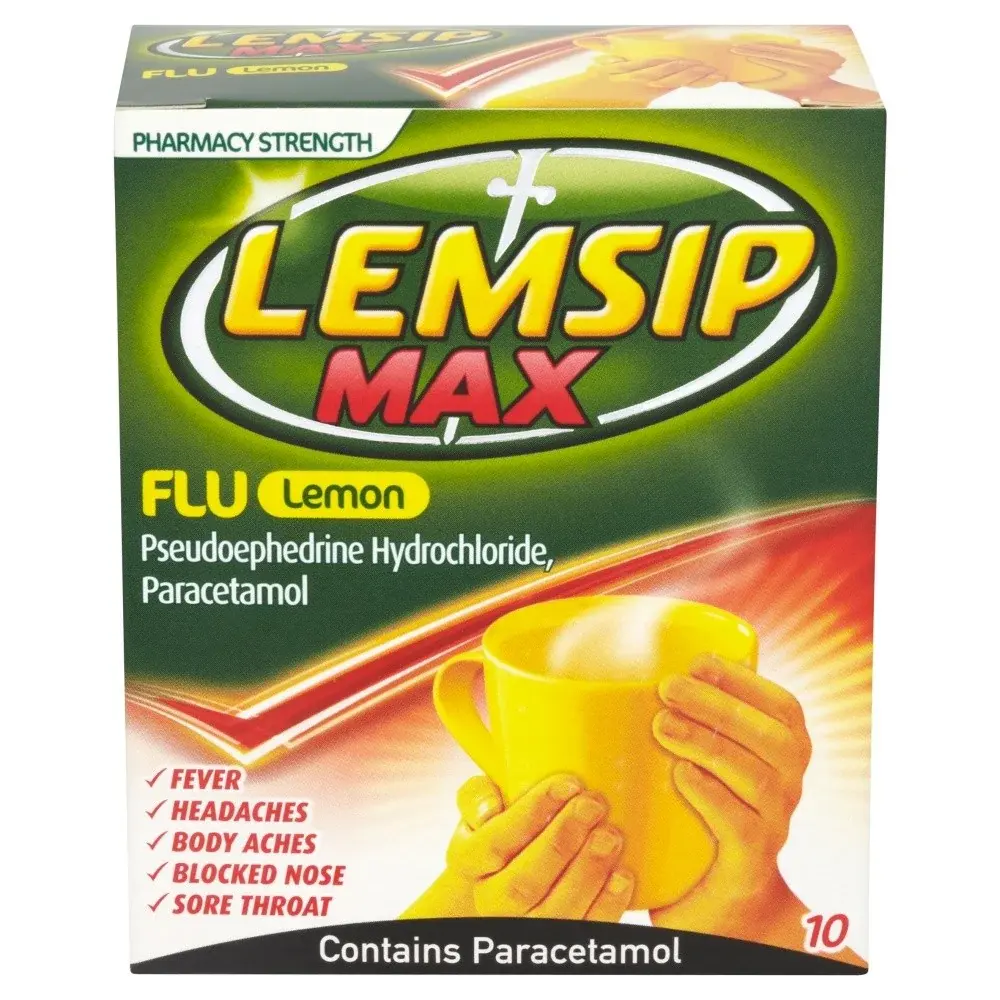 Lemsip Max Flu Lemon - 10 Sachets
