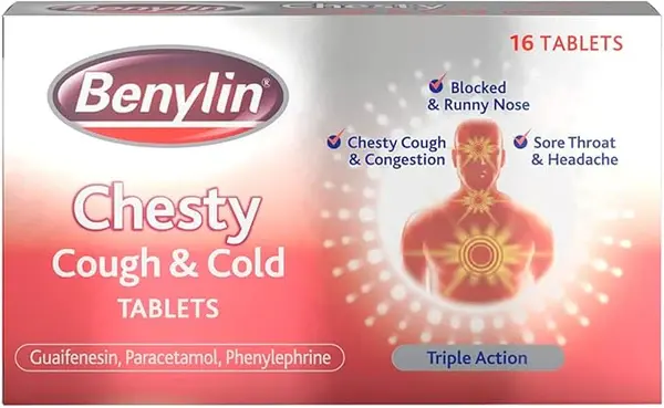 Benylin Chesty Cough & Cold Tablets 16s