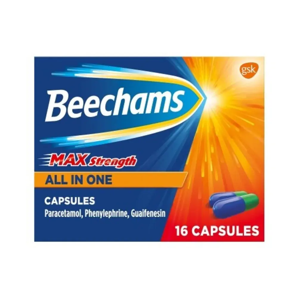 Beechams Max Strength All in One Capsules 16ct