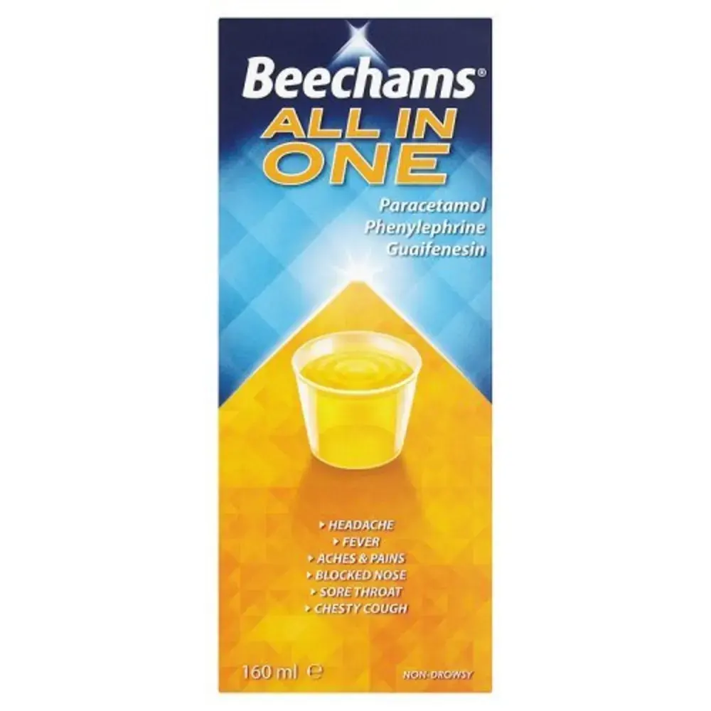 Beechams All in One Cold & Flu Liquid 160ml