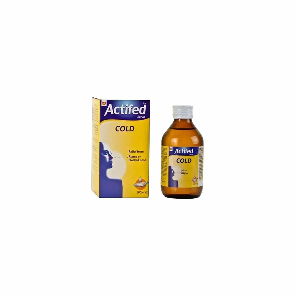 Actifed Cold Syrup 200ml Relief for Runny Nose