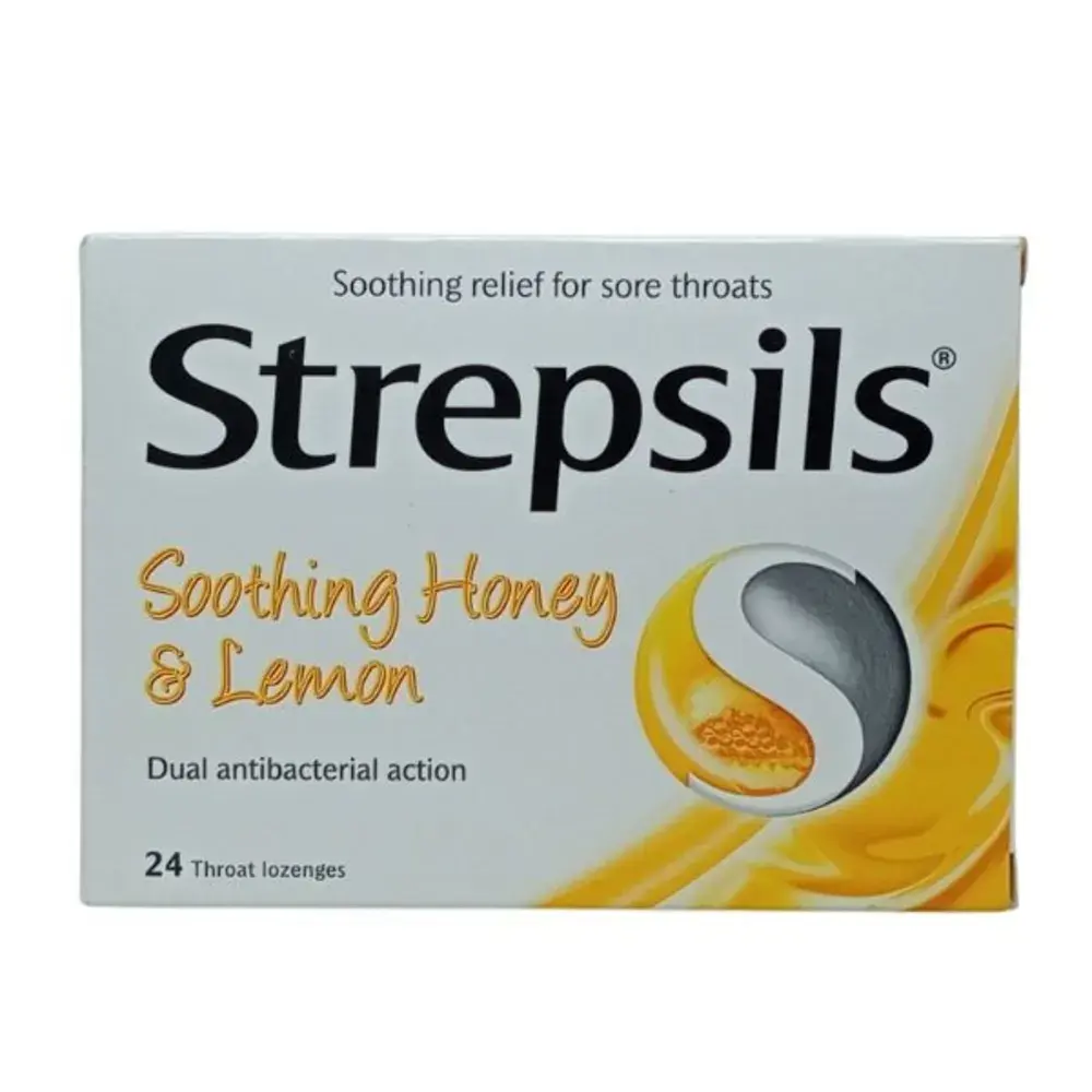 Strepsils Honey & Lemon Throat Lozenges (24 Pack)