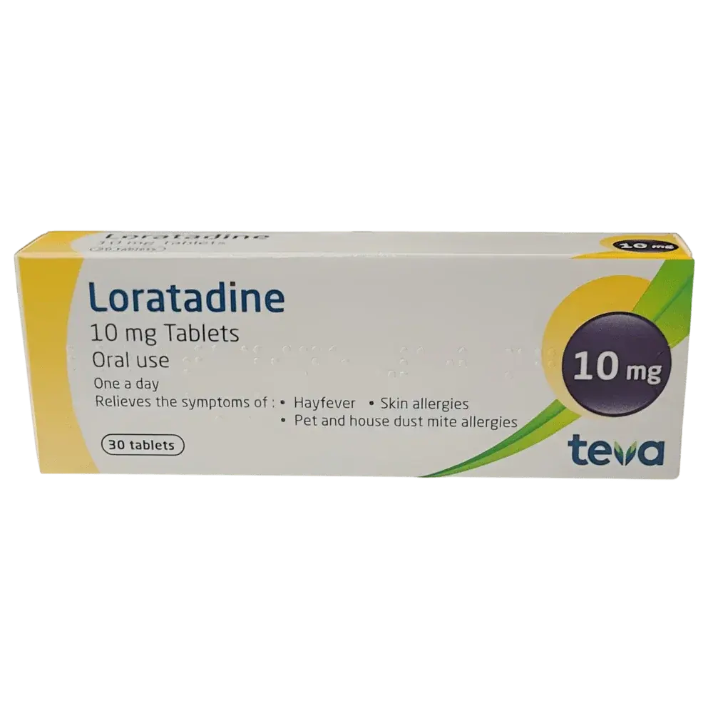 Loratadine 10mg Tablets - 30 Count Allergy Relief