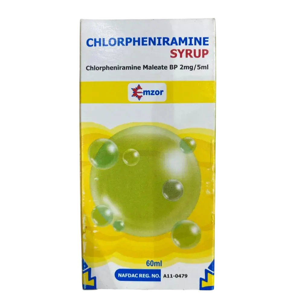 Chlorpheniramine Syrup 2mg/5ml 60ml Antihistamine