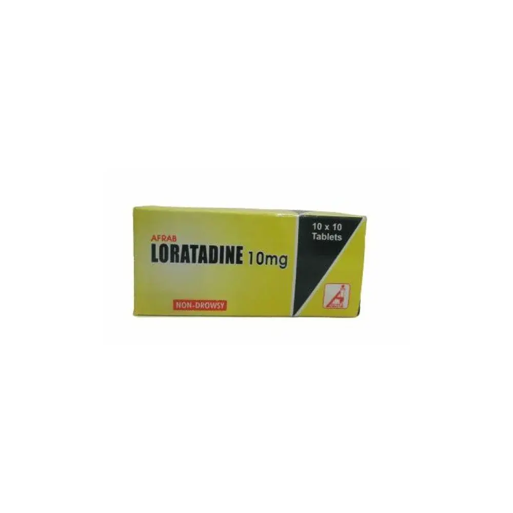 Afrab Loratadine 10mg Non-Drowsy Tablets (10x10)
