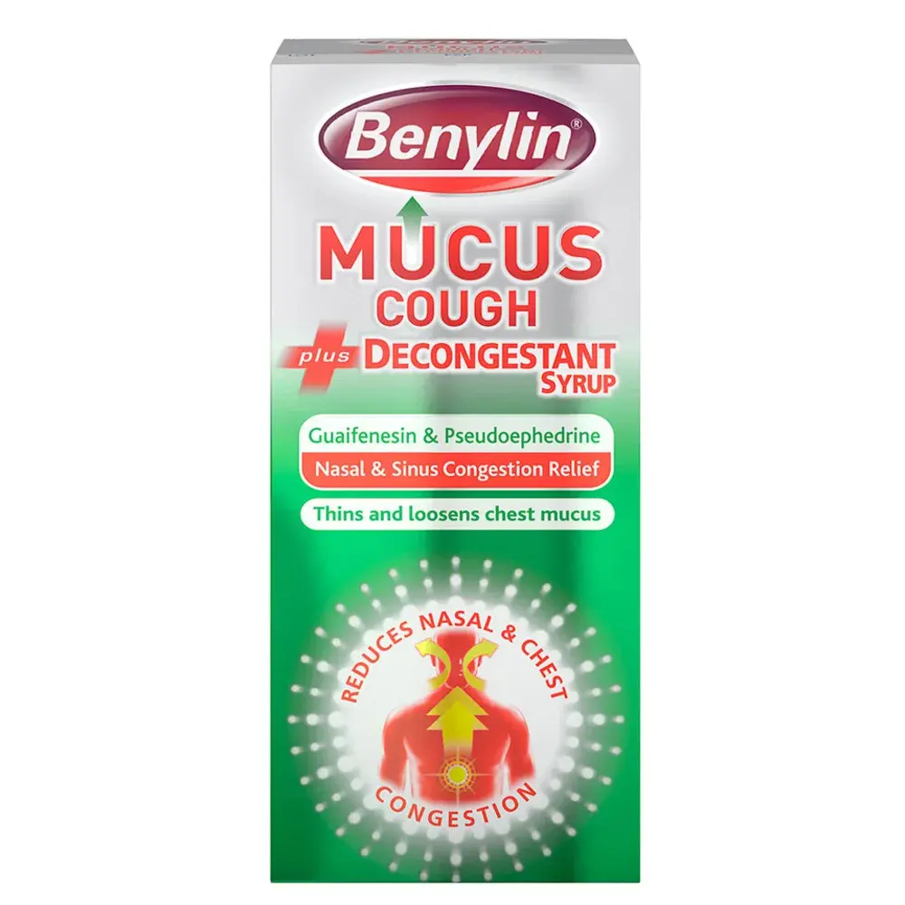 Benylin Mucus Cough Plus Decongestant Syrup 200ml