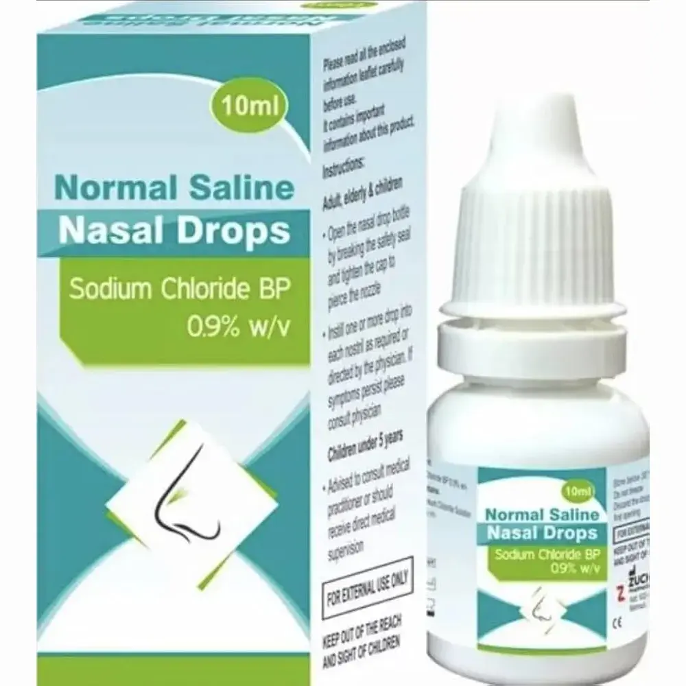 Normal Saline Nasal Drops 10ml 0.9% Sodium Chloride