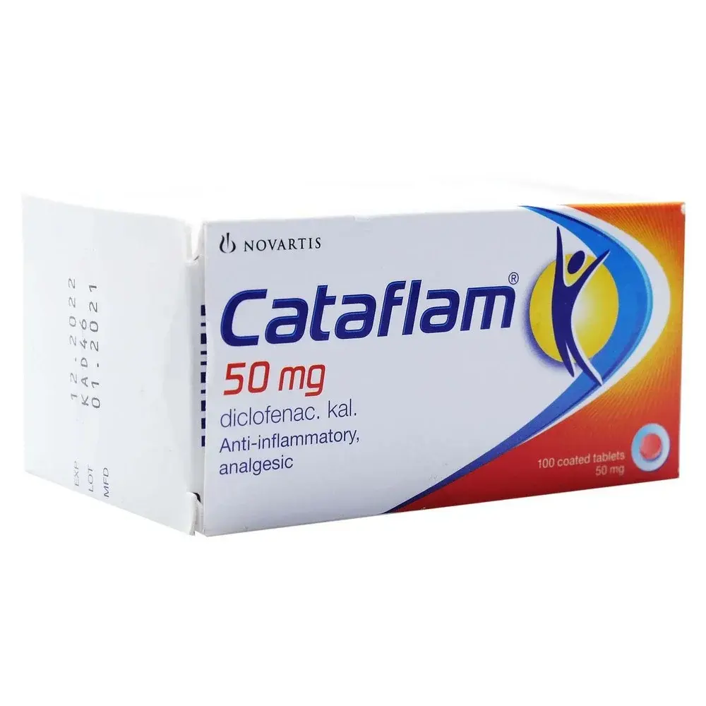 Cataflam 50mg Anti-Inflammatory Tablets (100 Count)