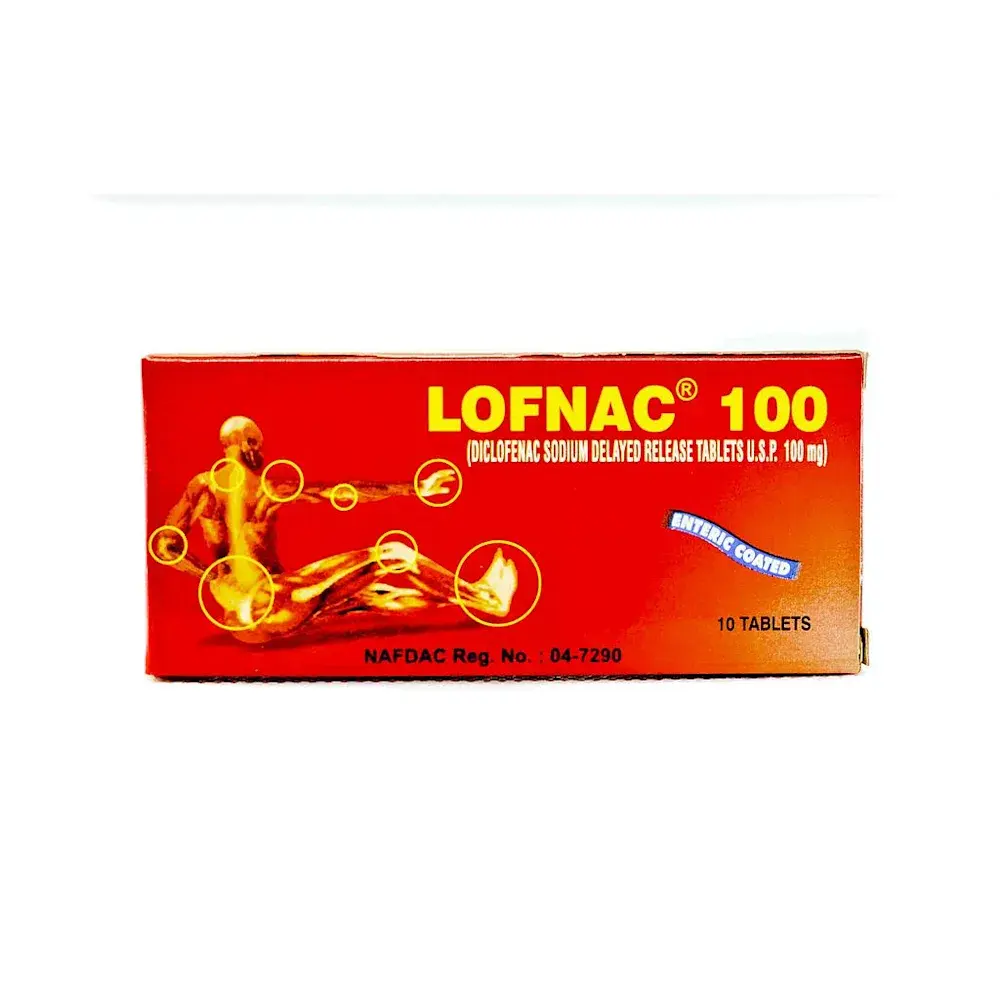 Lofnac 100mg Diclofenac Sodium Delayed Release (10 Tablets)
