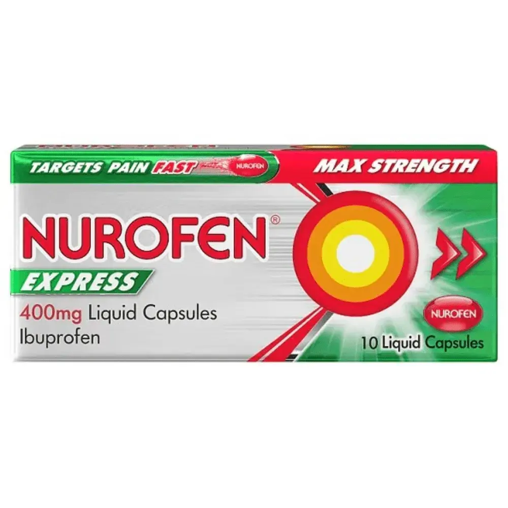 Nurofen Express Max Strength 400mg Liquid Capsules