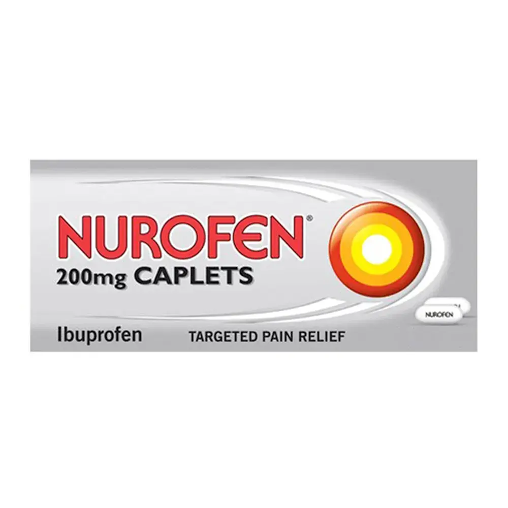 Nurofen Ibuprofen 200mg Pain Relief Caplets