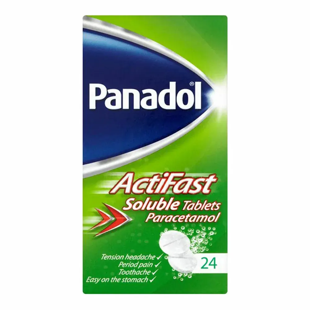 Panadol ActiFast Soluble 24 Tablets Paracetamol