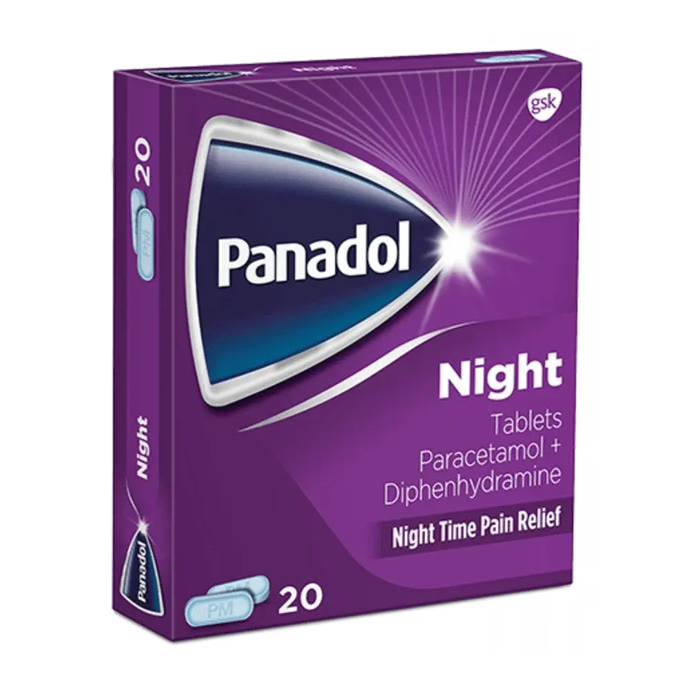 Panadol Night Pain Relief Tablets 20ct