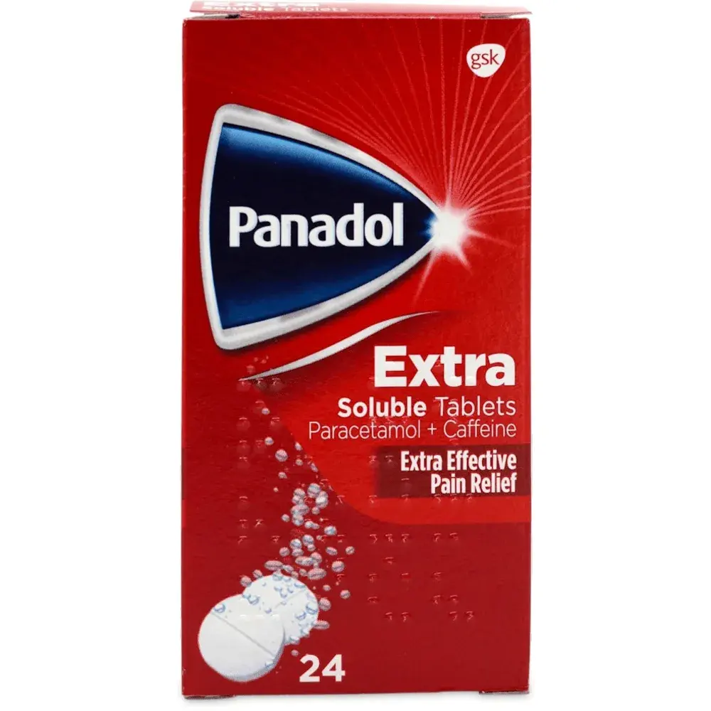 Panadol Extra Soluble Tablets 24ct Pain Relief