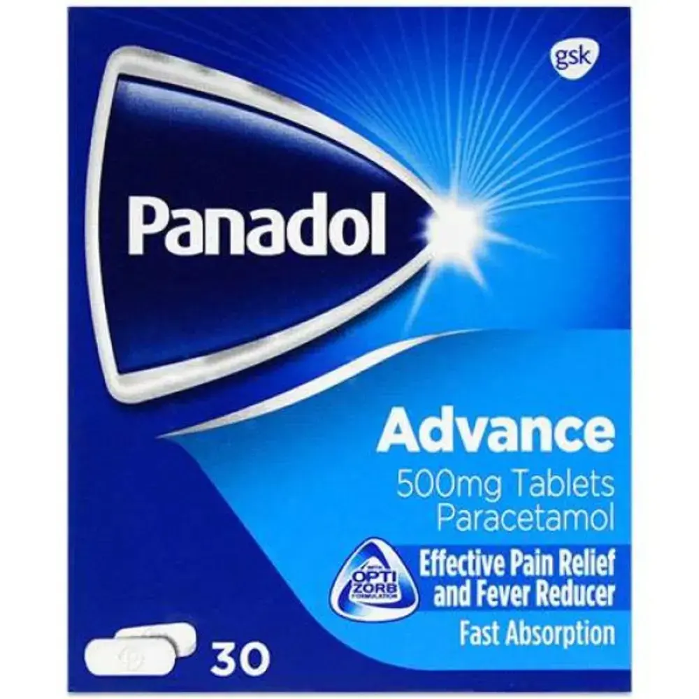 Panadol Advance 500mg Paracetamol - 30 Tablets