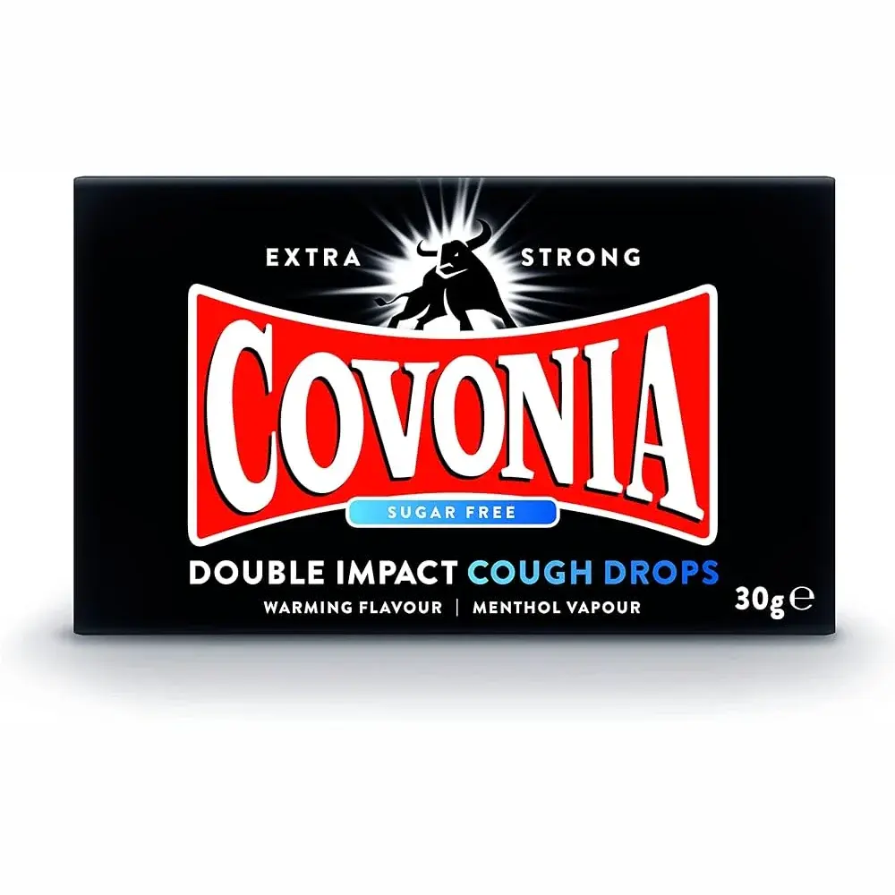 Covonia Double Impact Extra Strong Cough Drops 30g