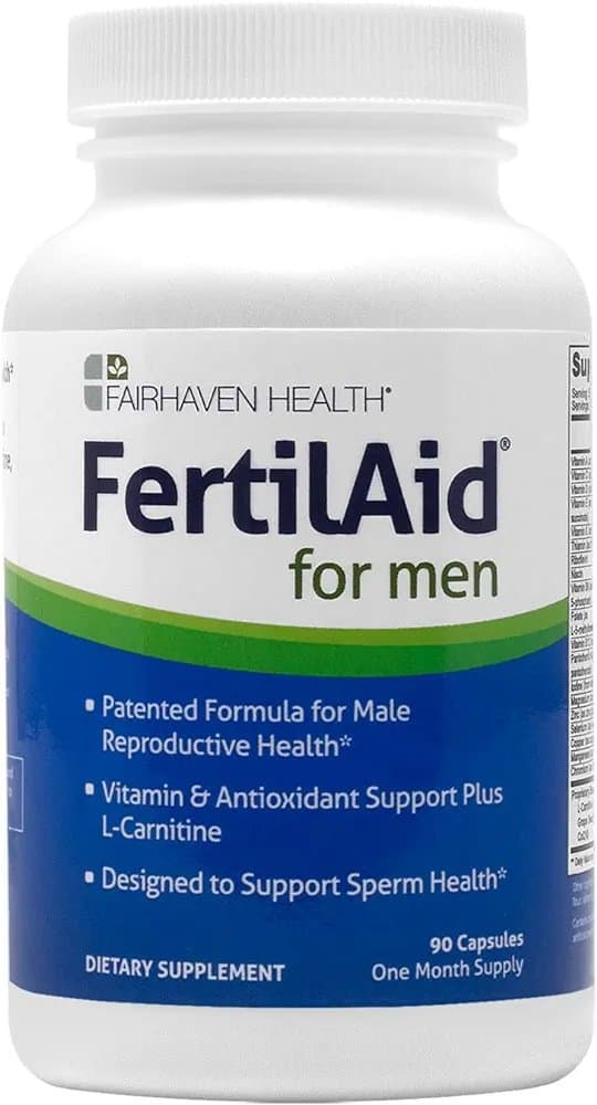 Fairhaven Health FertilAid for Men (Male Fertility Supplement)- 90 Capsules