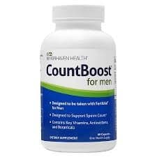 Fairhaven Health CountBoost for Men Optimal Count and Volume Male Fertility Supplement - 60 Capsules