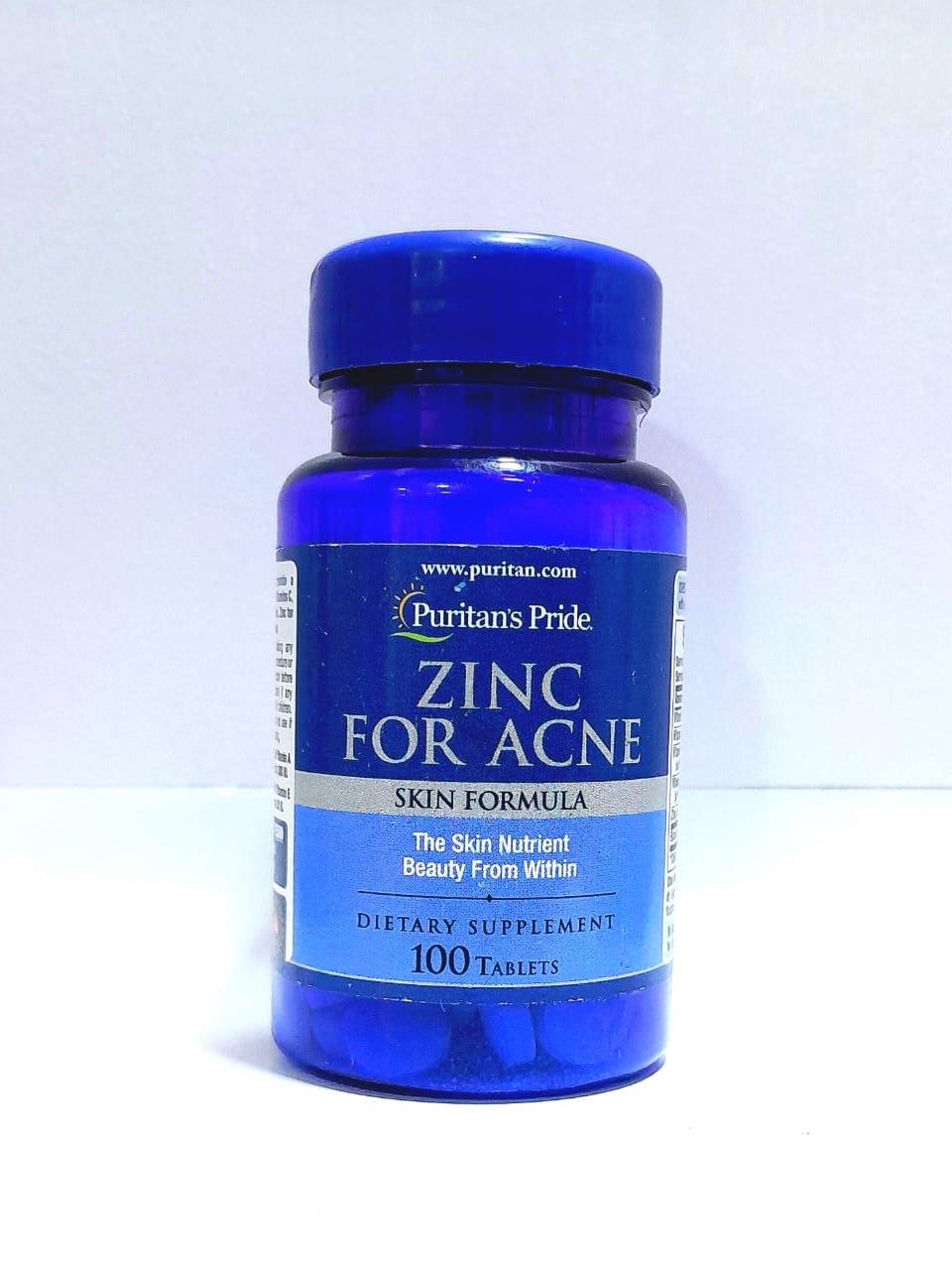 Puritan’s Pride Zinc For Acne