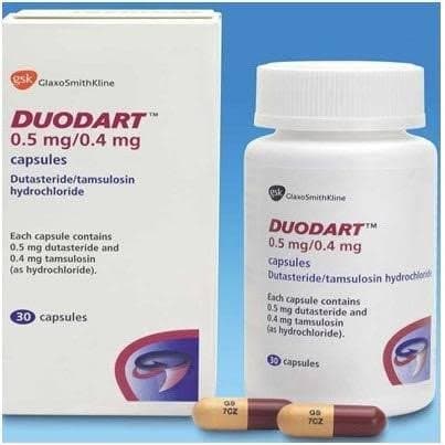 GSK Duodart 0.5mg/0.4mg (Dutasteride/Tamsulosin HCl)-30 Capsules