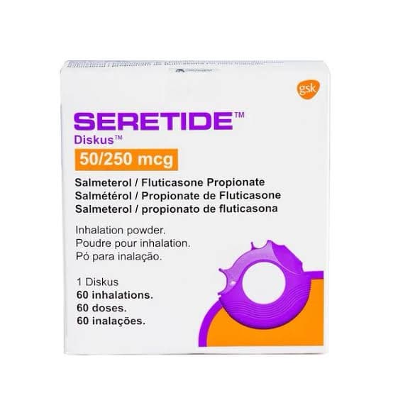 GSK Seretide Diskus 50mcg/250mcg Inhalation Powder (60 Doses)